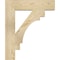 Ekena Millwork Merced Block Rough Sawn Bracket, Douglas Fir, 4"W x 20"D x 24"H BKT04X20X24MRC05RDF - alternate 3